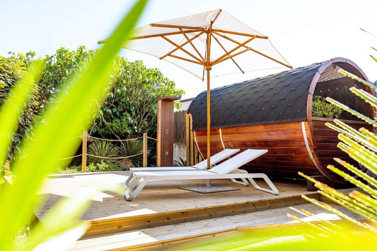 Hotel De La Plage Contis-les-Bains Bagian luar foto