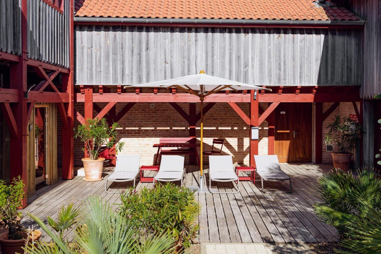 Hotel De La Plage Contis-les-Bains Bagian luar foto